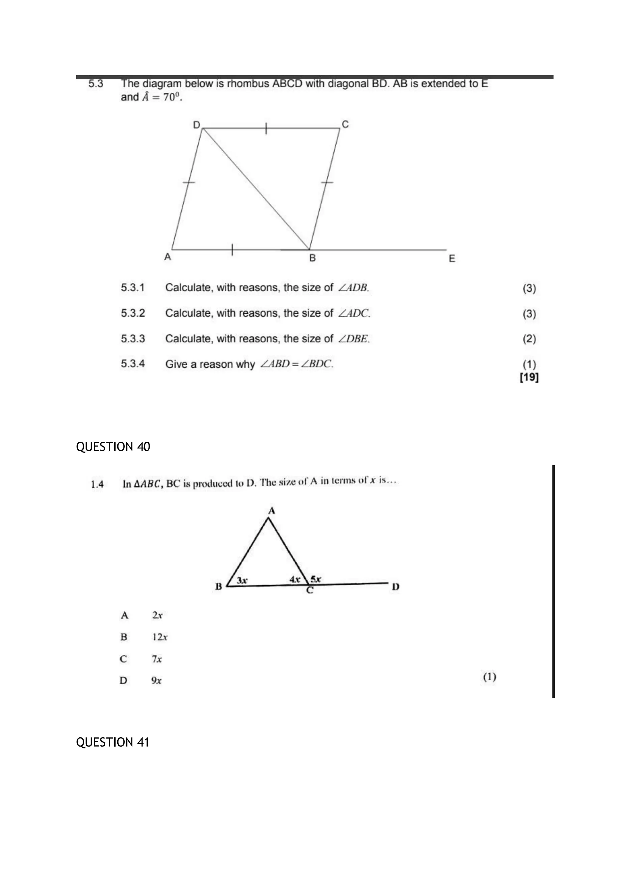 QUESTION 40
QUESTION 41