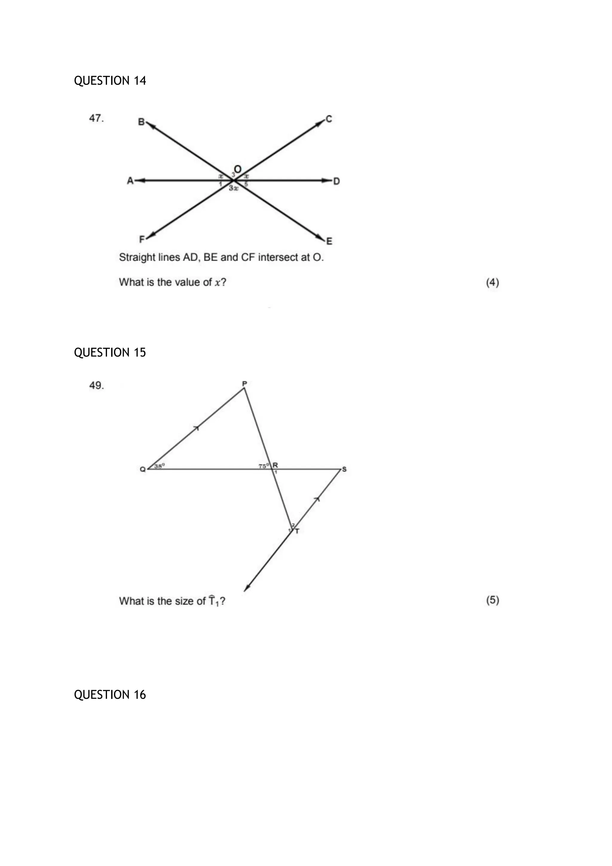 QUESTION 14
QUESTION 15
QUESTION 16