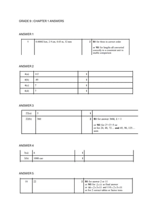 GRADE 9 ANSWERS-NUMBERS,ACCURACY,CALCULATIONS & ORDERING.pdf