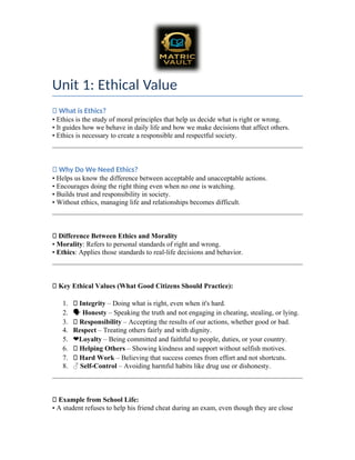 Comprehensive Guide to Ethical Values and Applied Ethics for Citizens ...