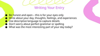 Grade 9 Diary Entry.pptx class 9 cbse diary | PPTX