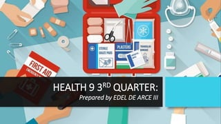 HEALTH 9 3RD QUARTER:
Prepared by EDEL DE ARCE III
 