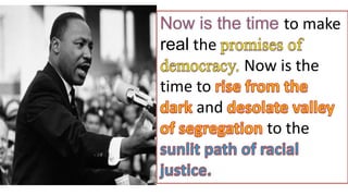 to make
real the
Now is the
time to
and
to the
 