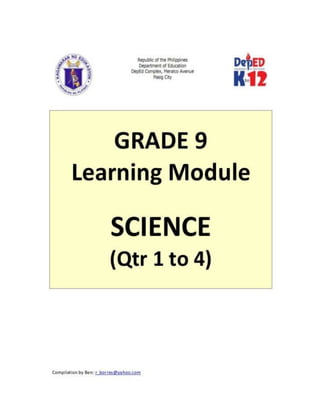 Grade 9 learner's module (science)