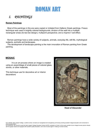 INTRODUCING THE WESTERN AND CLASSICAL ART TRADITIONS Grade 9 LLM 2 ...