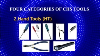FOUR CATEGORIES OF CHS TOOLS
2.Hand Tools (HT)
 