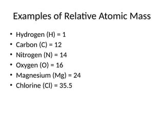 Understanding Relative Atomic and Molecular Masses in Grade 9 Chemistry ...