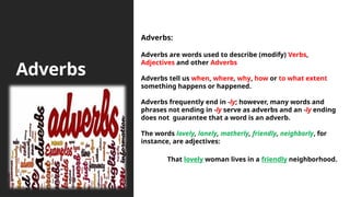 Grade 9 Unit 7 Adverbs for english esl students | PPTX