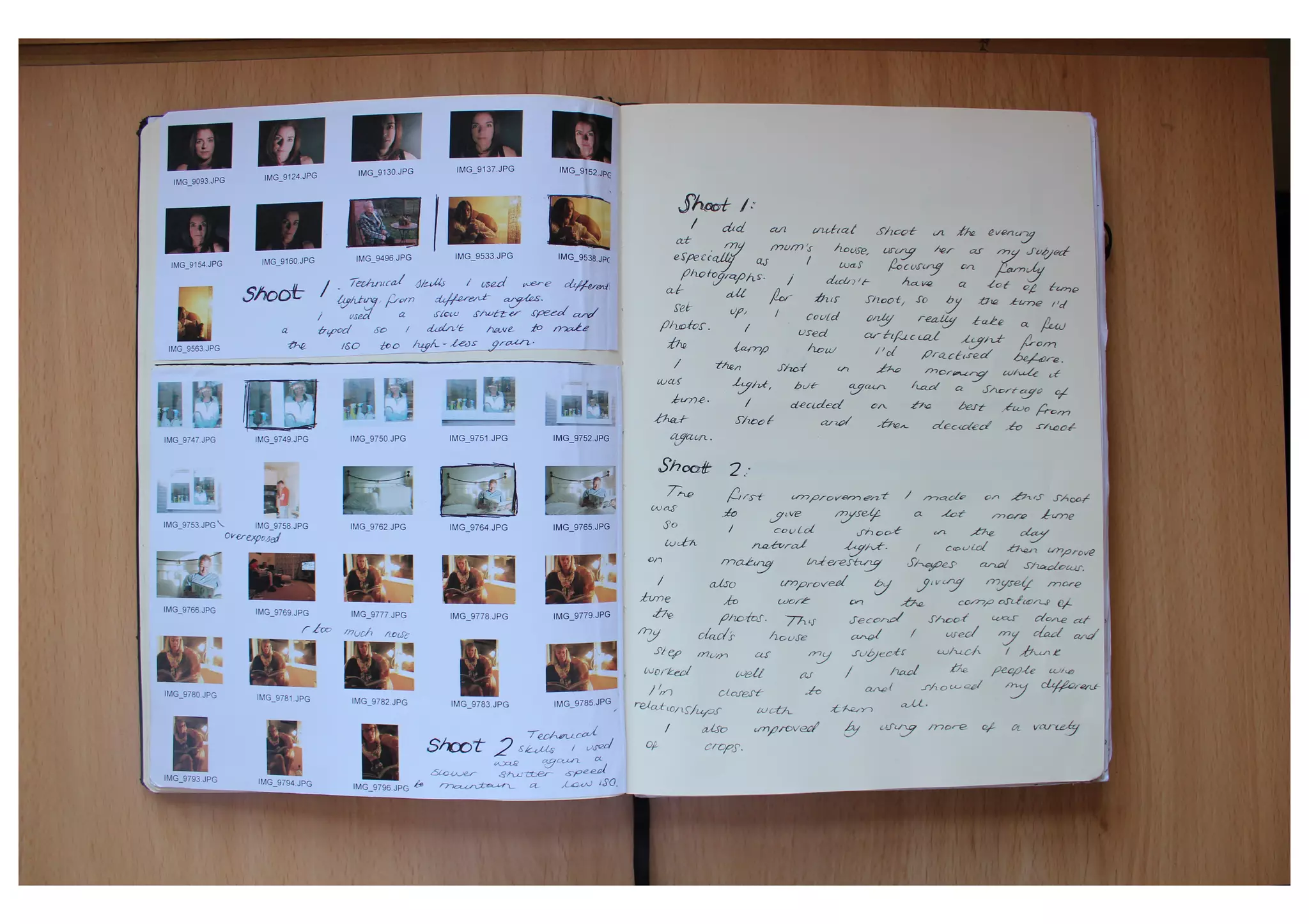 AS Photography Art1 Sketchbook Grade B - Amy Brown