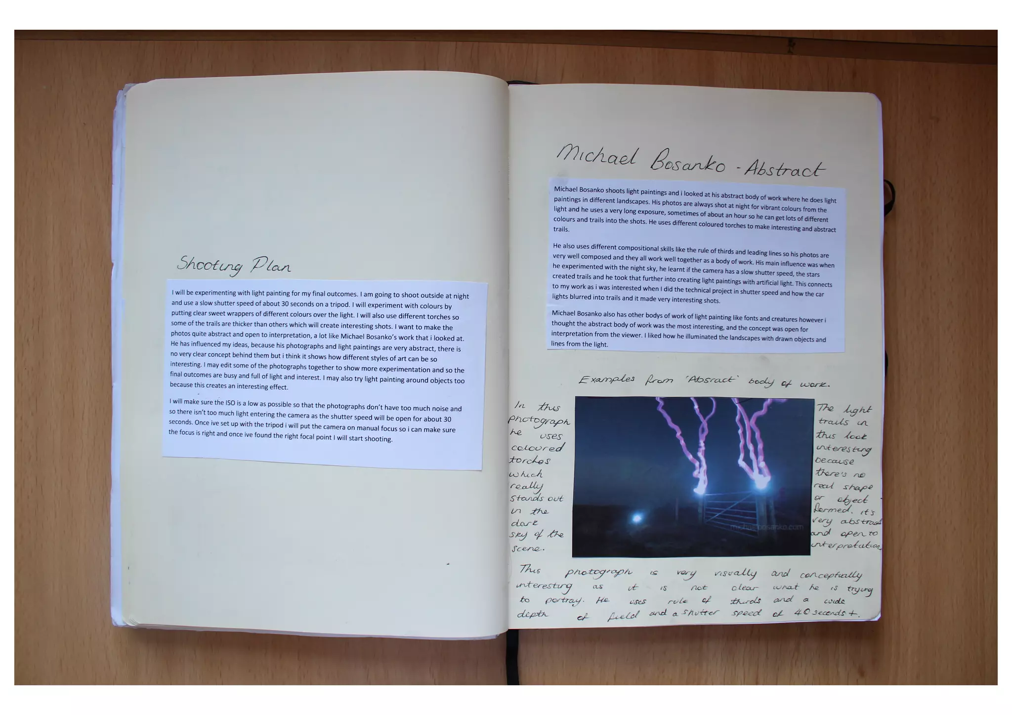 AS Photography Art1 Sketchbook Grade B - Amy Brown