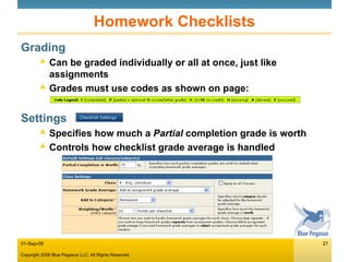 Grading Homework Guide By How Many Problems Grade Book Wizard Intro | PPT