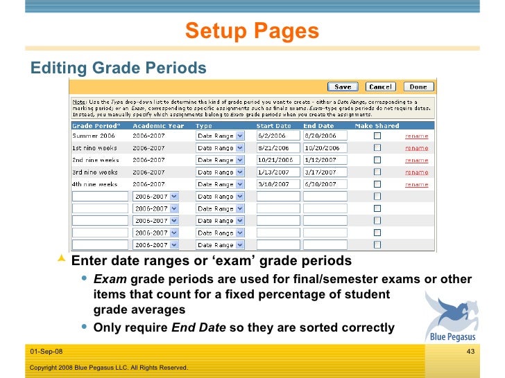 grade book pages