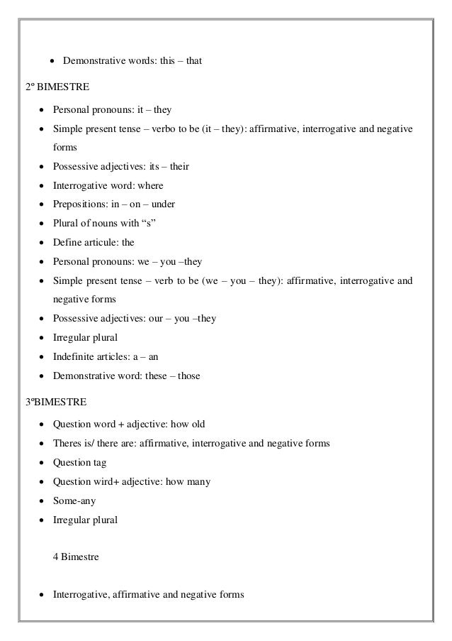 its possessive adjective fundamental: Grade ensino ao ano curricular 9º 6º educação