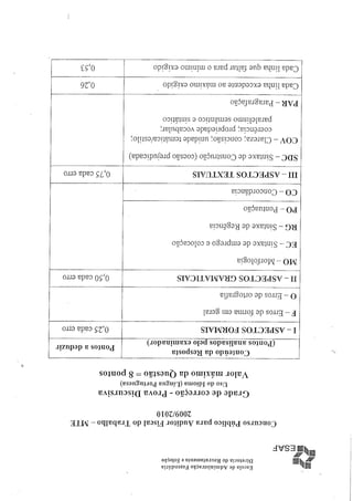 Gradede correçãoesafaftmte2009
