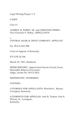 Graded ProjectLegal WritingProject 2ByMike Wilson,.docx