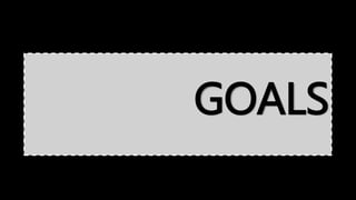 GOALS
 