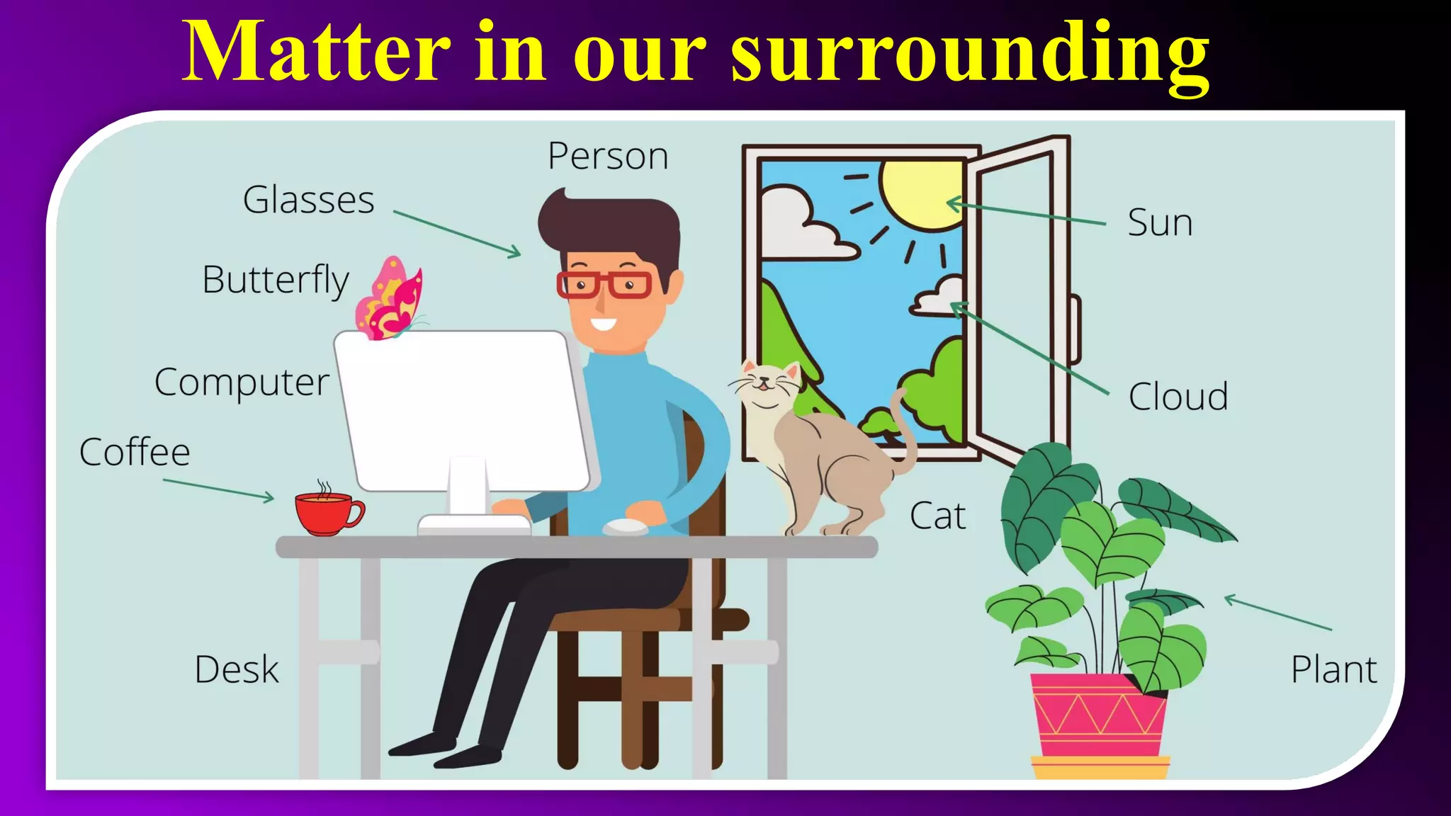 Matter in our surrounding
 