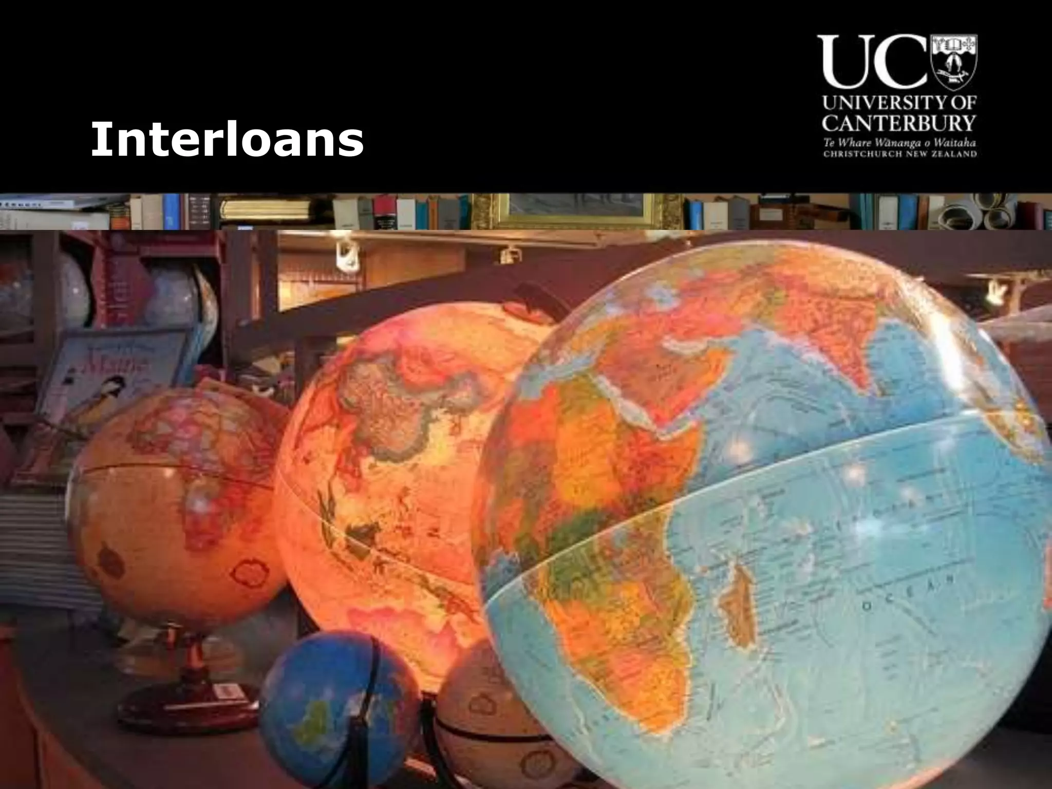 Interloans
(image: world map of libraries)
 