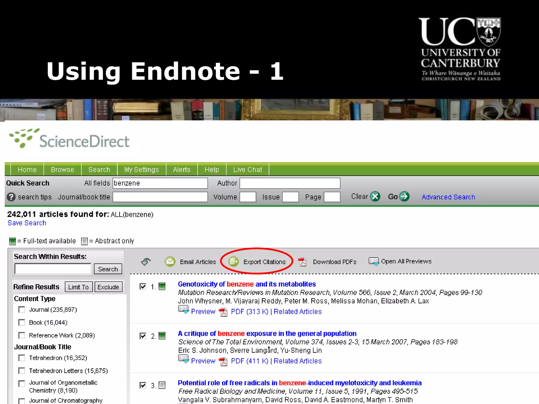 Using Endnote - 1
 