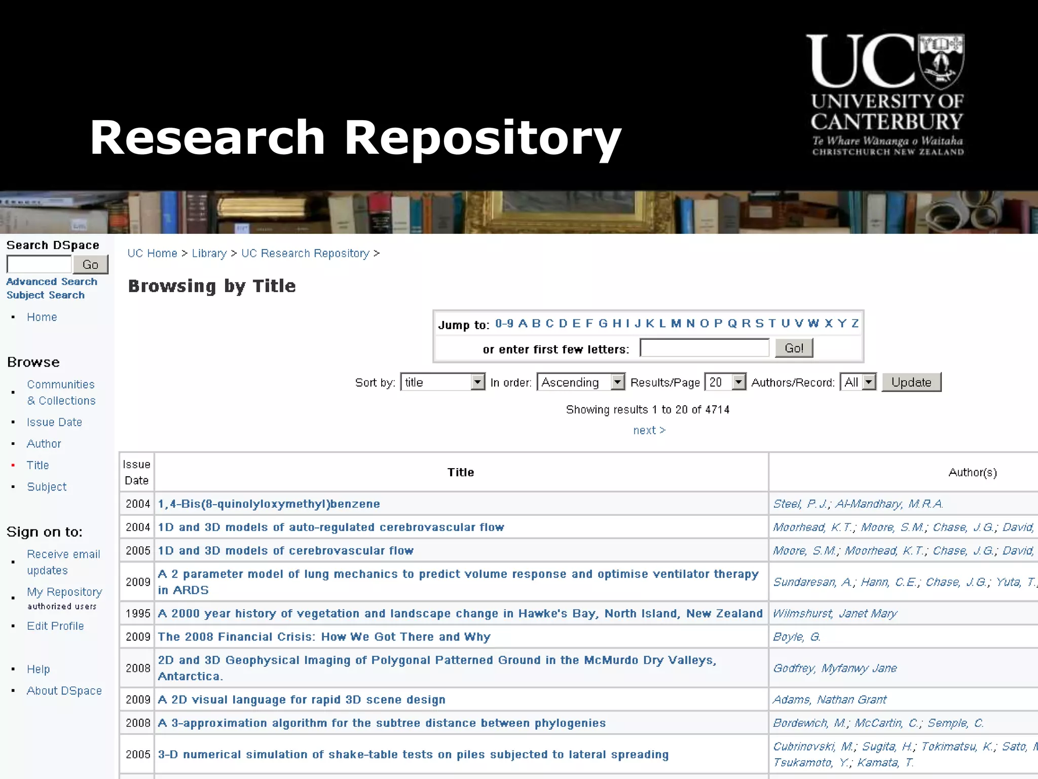 Research Repository
 
