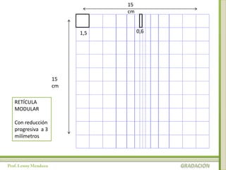 15
                            cm


                      1,5        0,6




                 15
                 cm

RETÍCULA
MODULAR

Con reducción
progresiva a 3
milímetros
 