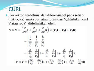 Gradien_Divergensi_Curl Bahan Perkuliahan | PDF