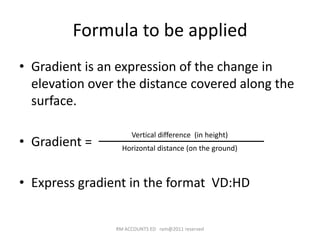 Define Gradient In Geography Gradient Csec Geography