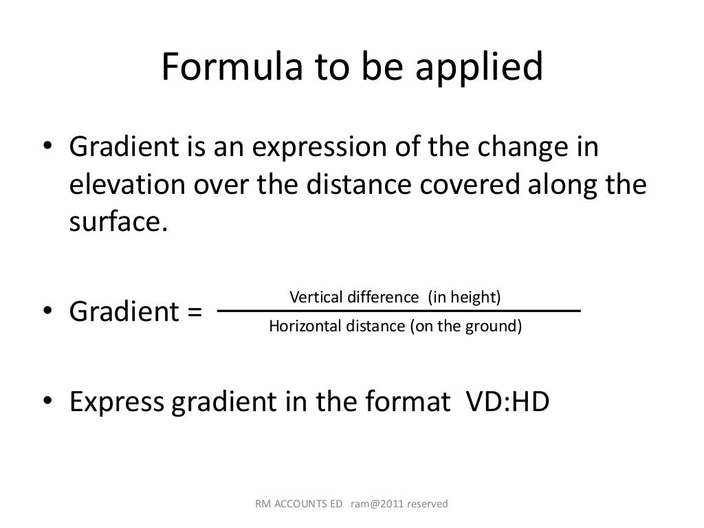 Gradient CSEC Geography