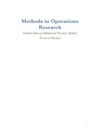 Gradient descent | PDF