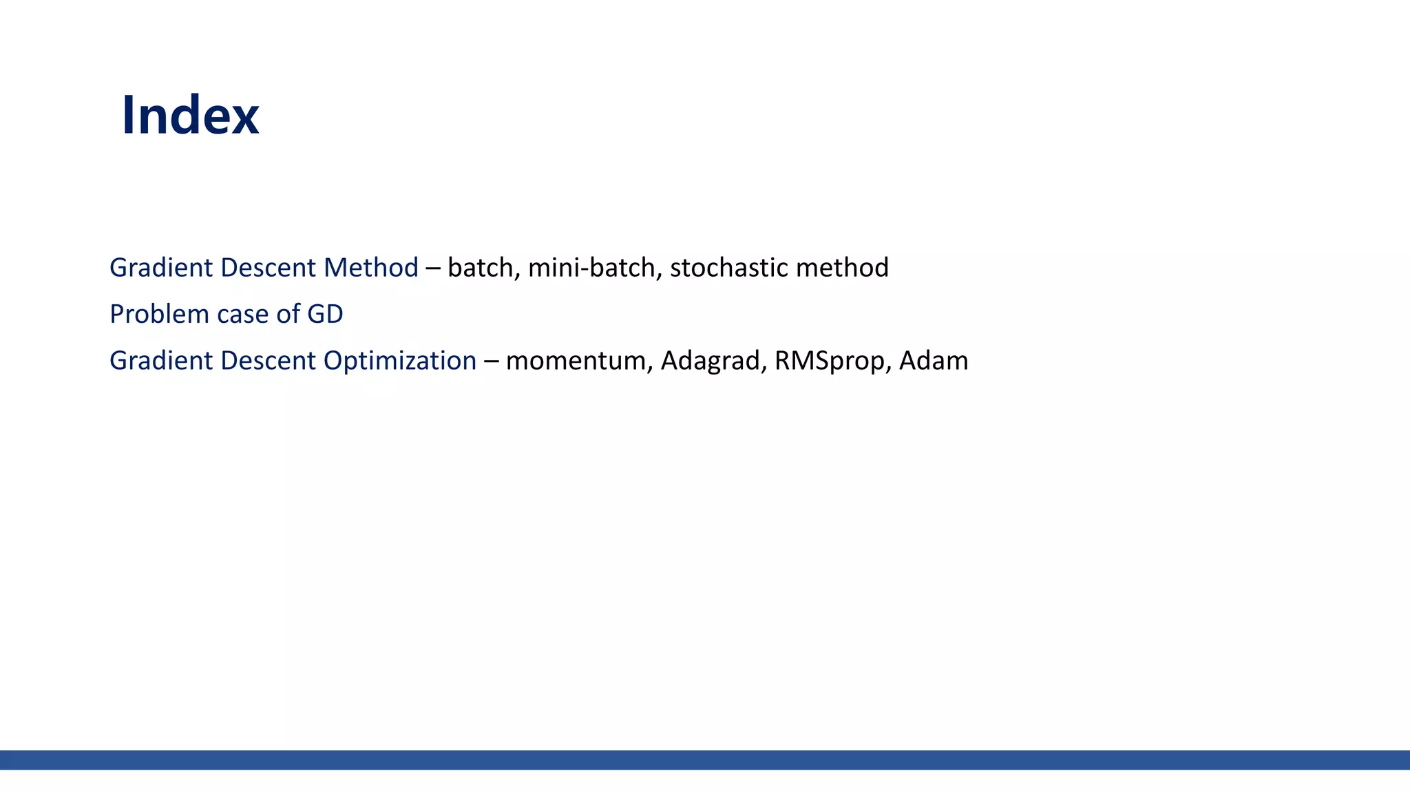 Gradient descent optimizer | PPTX | Programming Languages | Computing