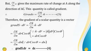 Gradient Physical Significance Notes.pdf Gradient of scalar field.pptx