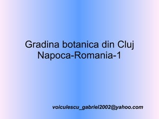 Gradina botanica din Cluj Napoca-Romania-1 [email_address] 