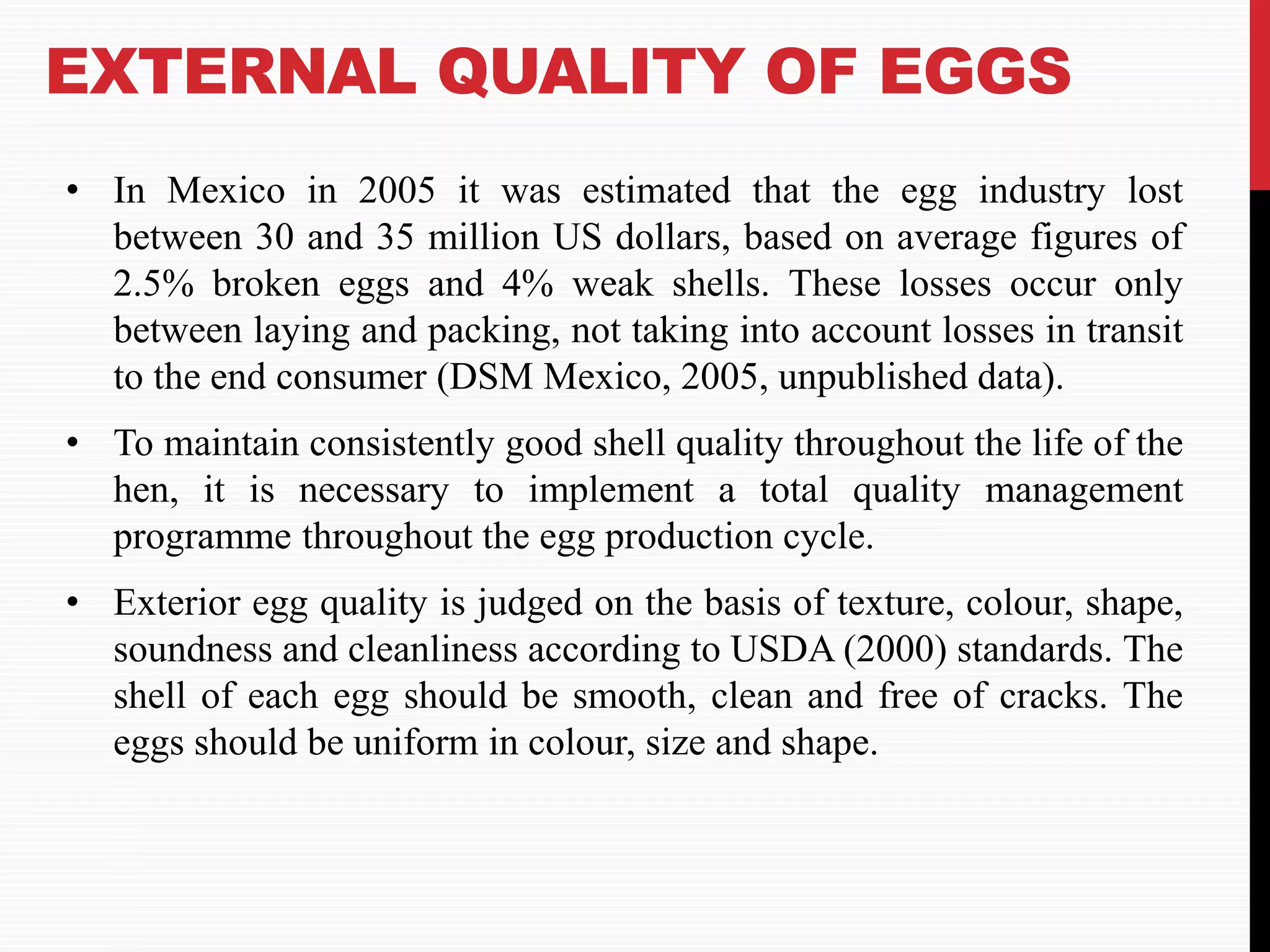 Weaker Shells Grading and quality parameters of eggs | PPTX