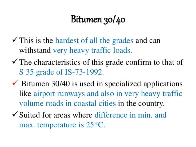 bitumen grades
