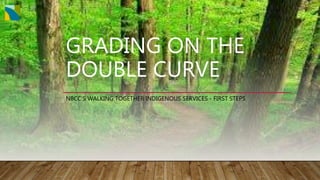GRADING ON THE
DOUBLE CURVE
NBCC’S WALKING TOGETHER INDIGENOUS SERVICES - FIRST STEPS
 