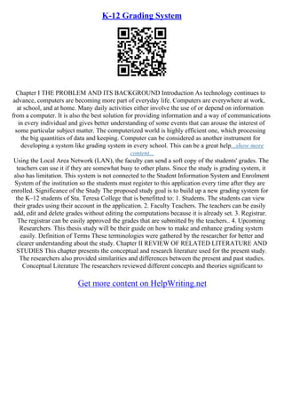 Grading System Essay | PDF