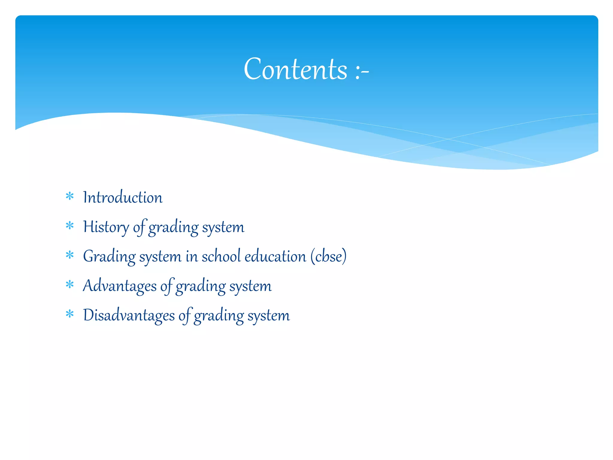Grading system in school education cbse roopendra | PPTX