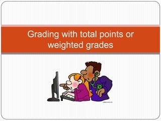 Grading with total points or weighted grades 