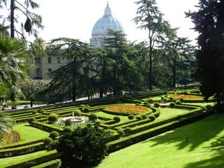 Grădinile din Vatican.