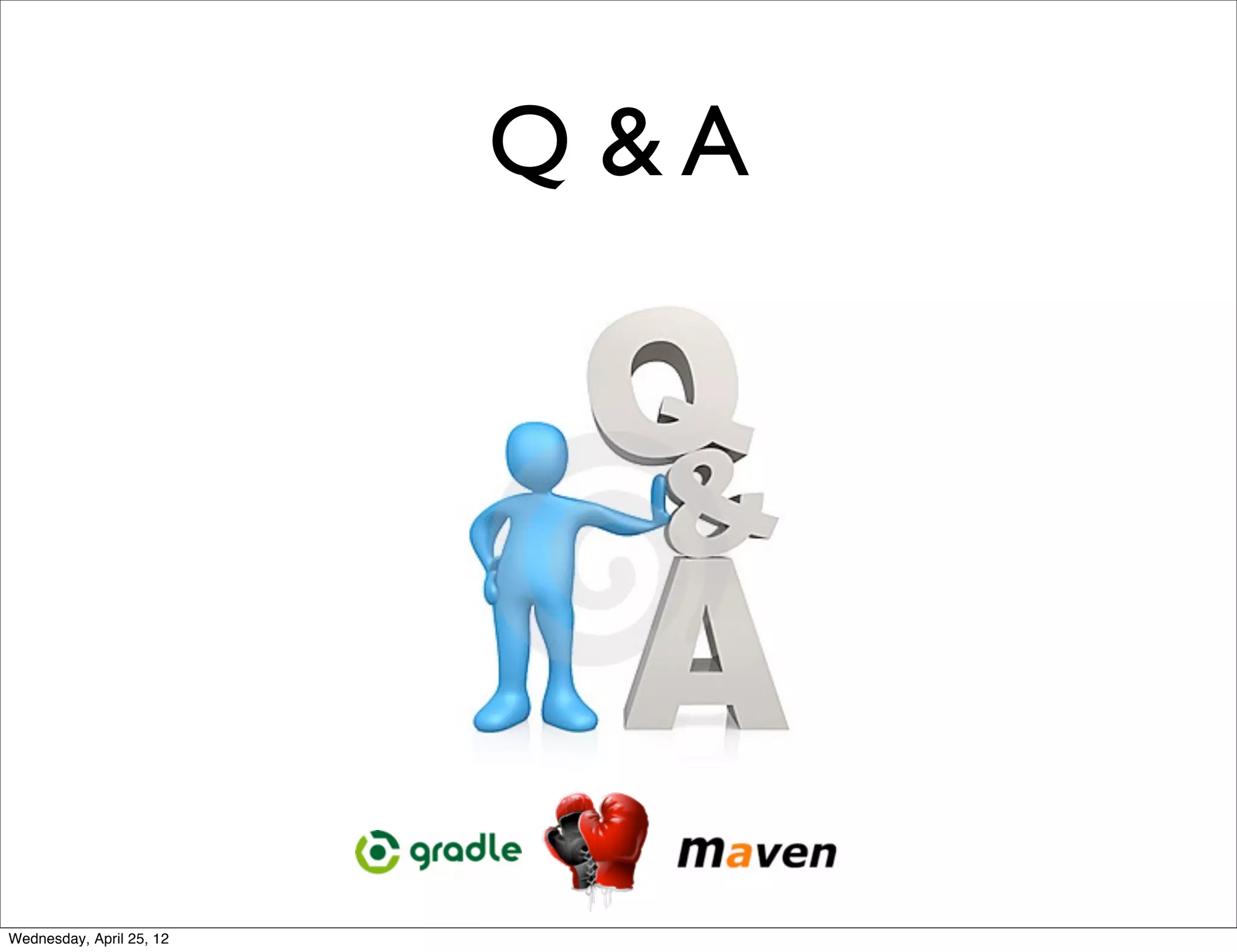 Q &A




Wednesday, April 25, 12
 