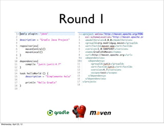 Round 1




Wednesday, April 25, 12
 