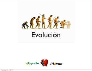 Evolución



Wednesday, April 25, 12
 