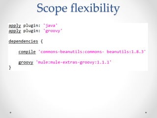 Scope flexibility 
 