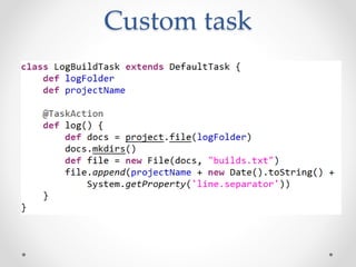Custom task
 