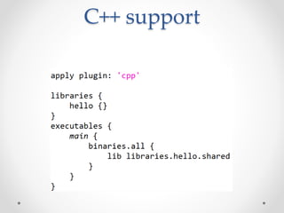 C++ support
 