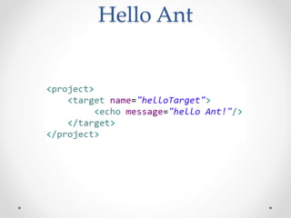 Hello Ant
 