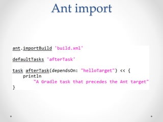 Ant import
 