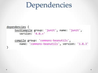 Dependencies
 