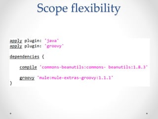 Scope flexibility
 