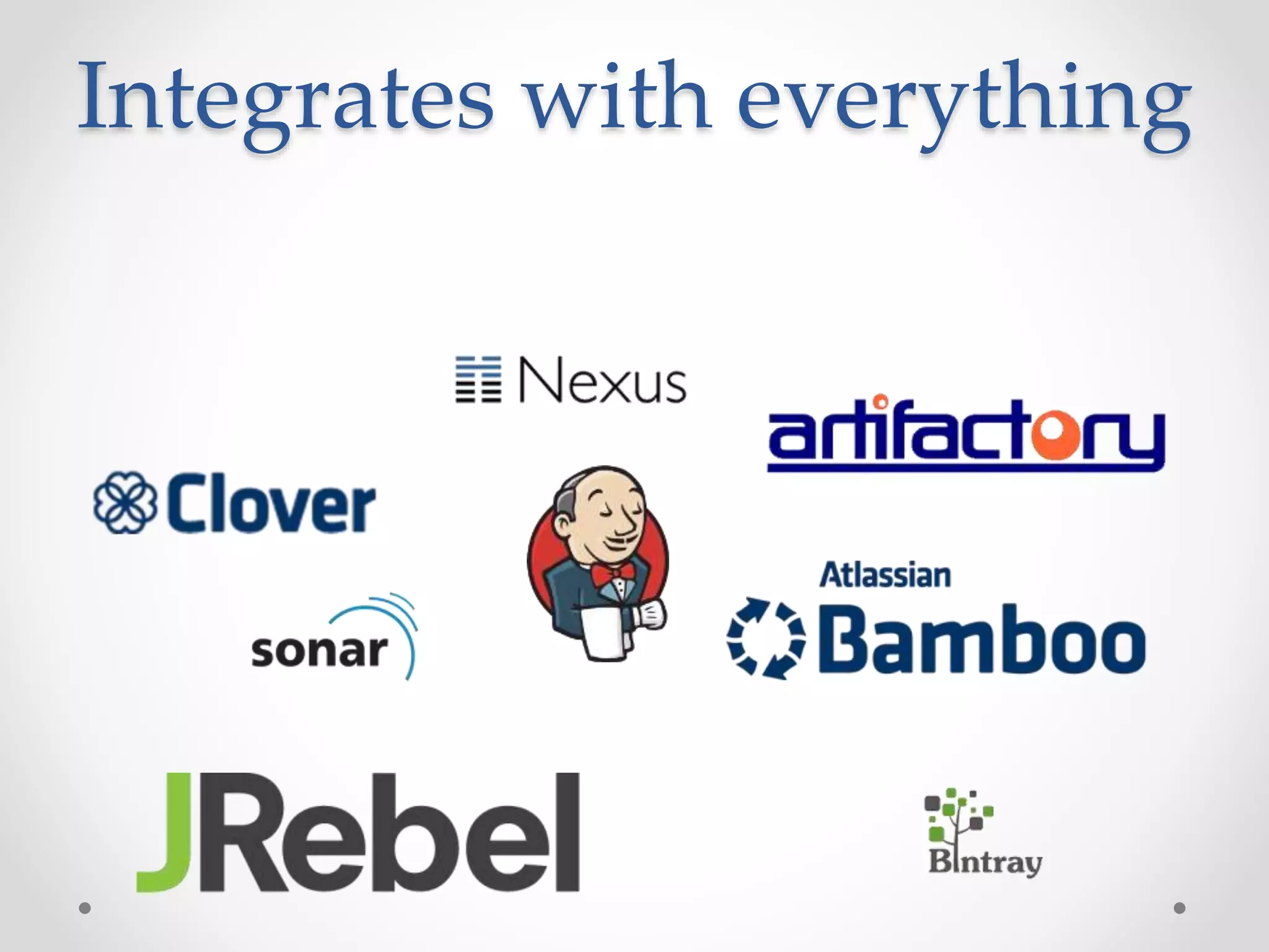 Integrates with everything
 